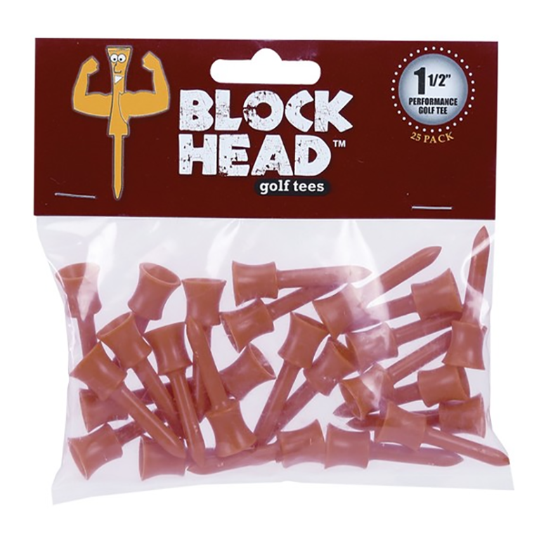 Block Head 1-1/2&quot; Tees 25-Pack