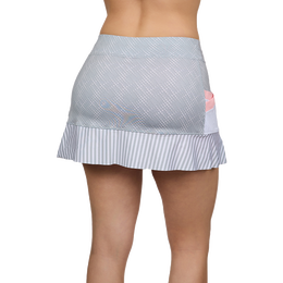 Cosmopolitan Collection: Flounce Striped 13&quot; Skort