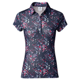 Alternate View 2 of Sportif Dot Collection: Elisabet Print Short Sleeve Polo Shirt