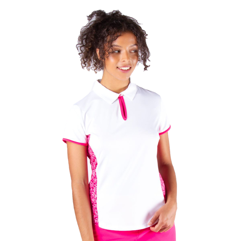 Empower Collection: Erica Short Sleeve Textured Knit Polo