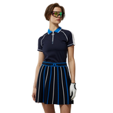 Kourtney Vertical Logo Short Sleeve Polo Shirt