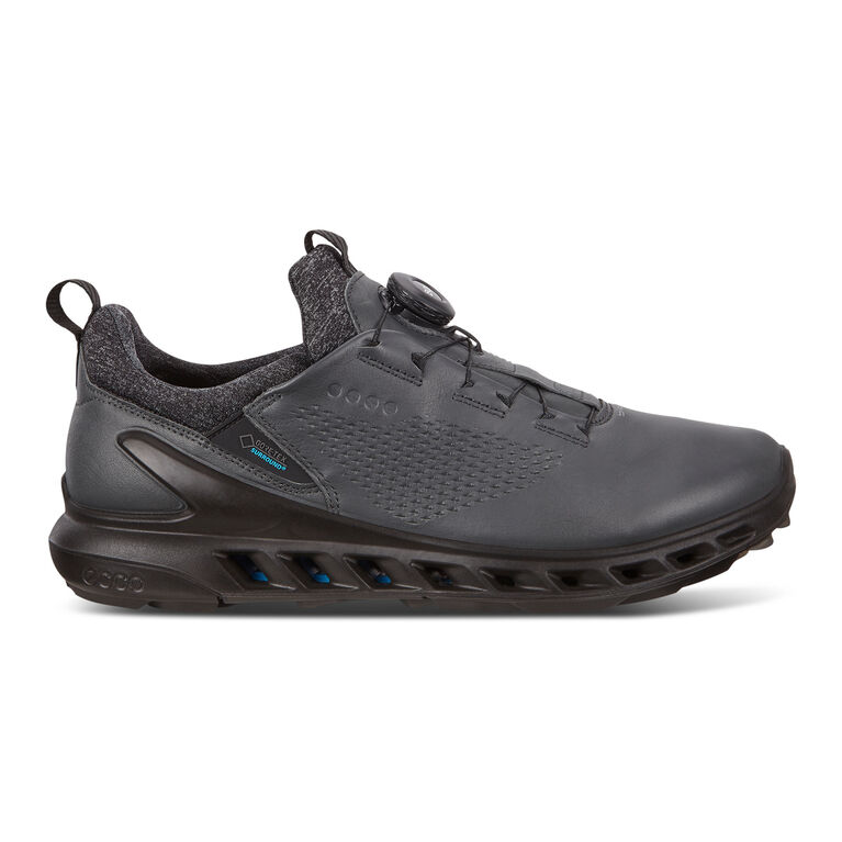 Ecco Mens Gore-Tex Surround Leather Black Sneaker Athletic Shoes