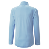 Alternate View 1 of Girls Solid Quarter Zip Pull Over