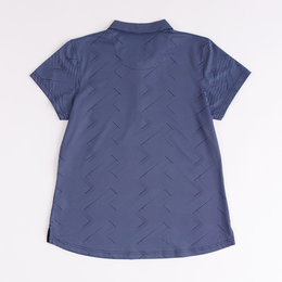 Diagonal Lines Short Sleeve Polo Shirt