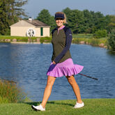 Alternate View 1 of Purple Rain Collection:  Knife Pleat Pull-On 16.5&quot; Skort