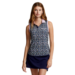 Airflow Floral Sleeveless Polo