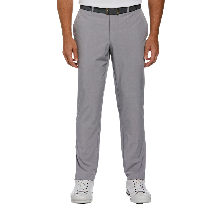 PGA TOUR Apparel Flat Front Windowpane Plaid Golf Pant PGA TOUR