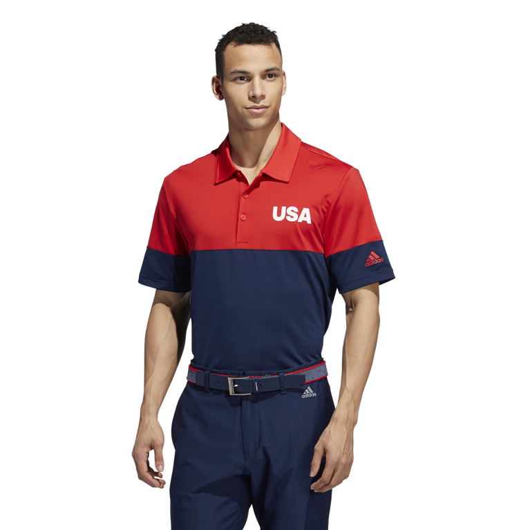 adidas USA Golf All Day Novelty Golf Polo PGA TOUR Superstore