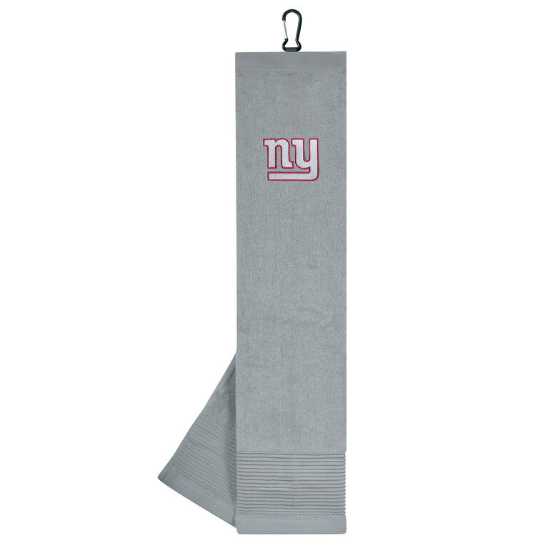 Team Effort New York Giants Face/Club Tri-Fold Embroidered Towel