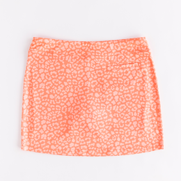 Leopard Print 16.5&quot; Knit Skort