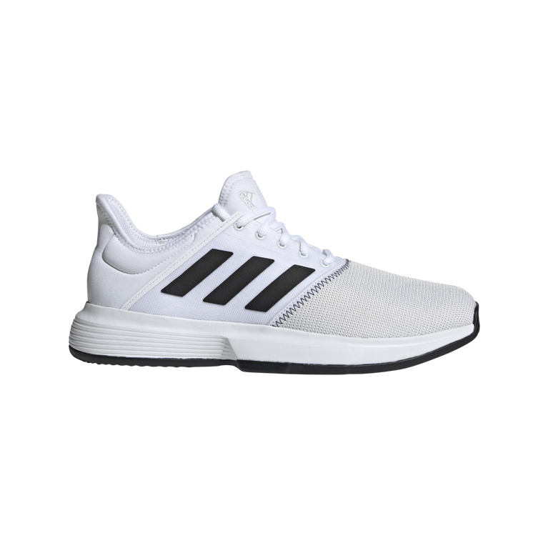 adidas GameCourt Men's Tennis Shoe - White/Black | PGA TOUR Superstore