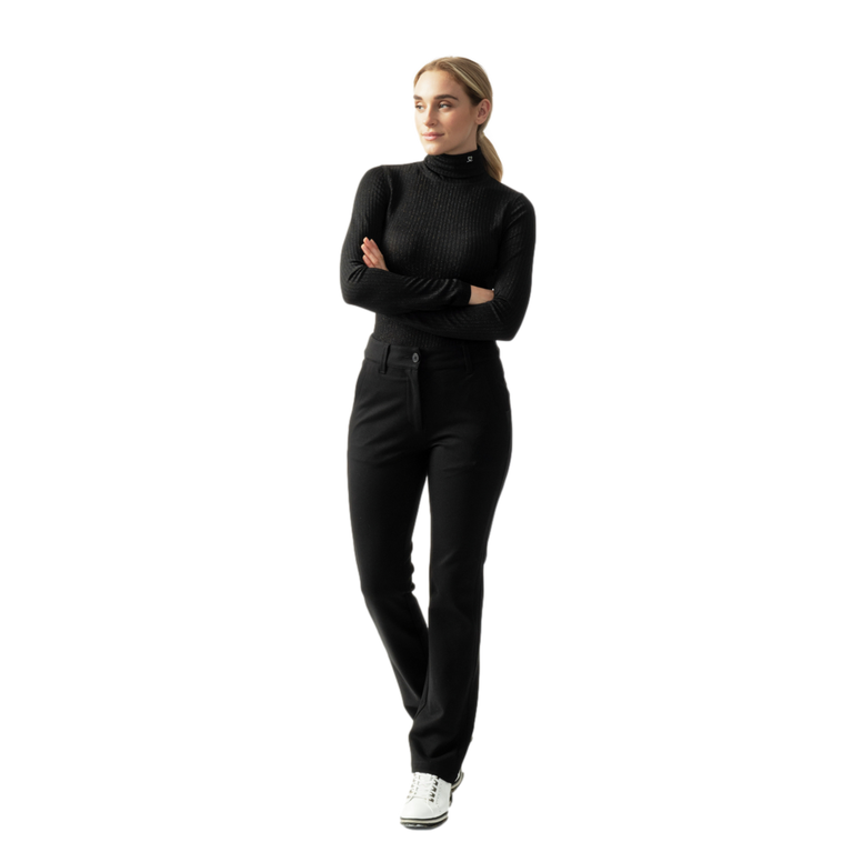 Irregular Check Collection: Glimra Roll Neck Long Sleeve Top