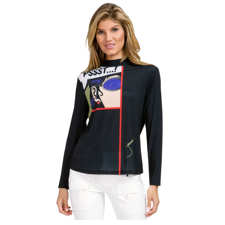 Jamie Sadock Sunsense Long Sleeve Print Secret Shirt PGA TOUR