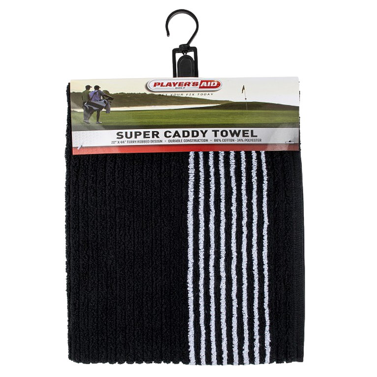 Caddy Towels, Super Gym Towels, White with Stripes