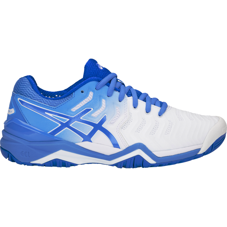 kæmpe stor auroch æggelederne ASICS GEL-Resolution 7 Women's Tennis Shoe - White/Royal | PGA TOUR  Superstore