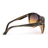 Alternate View 1 of EOS Black and Olive European Wayfarer Sunglasses
