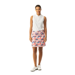 Flair Floral 18&quot; Pull-On Skort