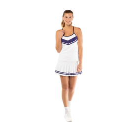 Gwen Stripe Pleated 15&quot; Skort