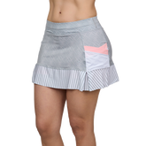 Cosmopolitan Collection: Flounce Striped 13&quot; Skort