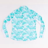 Alternate View 1 of Paintbrush Camo Women&#39;s Textured Quarter Zip Pull Over