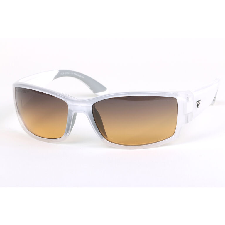 LX2 Crystal White Sports Wrap Sunglasses