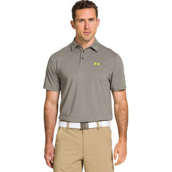 under armour heather stripe polo