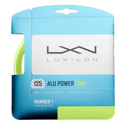 Luxilon ALU Power 125 LE Tennis String Set - Lime 16 Gauge