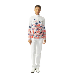 Fredrica Floral Quarter Zip Pull Over