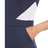 Alternate View 1 of Mesh Color Block Sleeveless Golf Dress