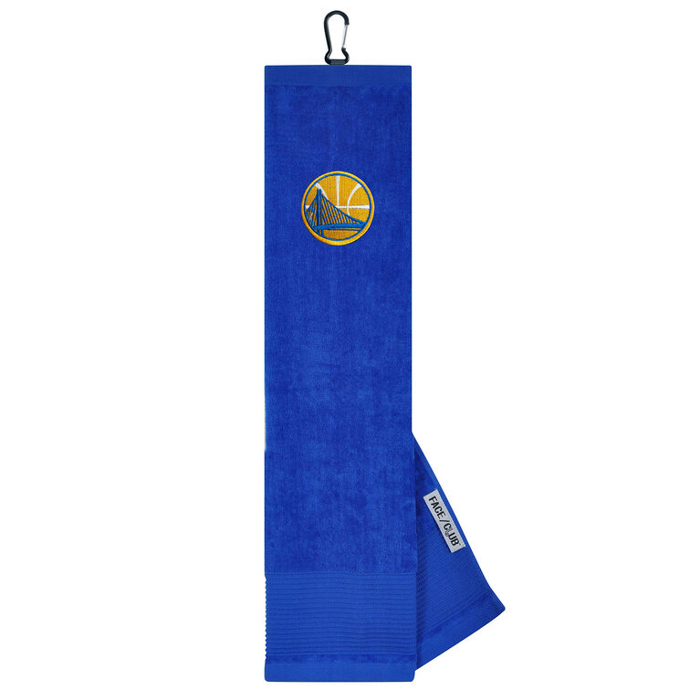 Team Effort Golden State Warriors Face/Club Tri-Fold Embroidered Towel
