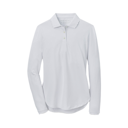 Opal Stretch Jersey Women&#39;s Long Sleeve Polo Shirt