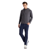 Alternate View 2 of Hooded Melage Luxe Mid Layer Qtr Zip