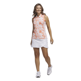 Floral Sleeveless Polo Shirt