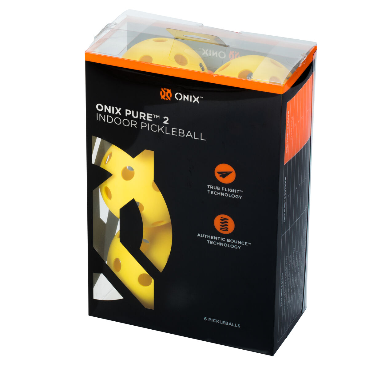 Onix Pure 2 Pickleball Ball Indoor 6 Pack Yellow PGA TOUR Superstore