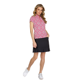 Garden Escape Collection: Andie Illusion Geo Short Sleeve Top