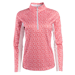 Ditsy Floral Quarter Zip Pull Over