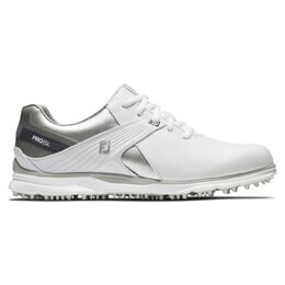 Pro|SL Women&#39;s Golf Shoe - White/Silver &#40;Previous Season Style&#41;