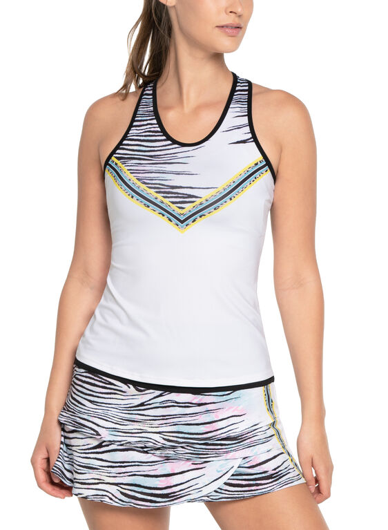 Lucky in Love Zebra Print Tank Top PGA TOUR Superstore