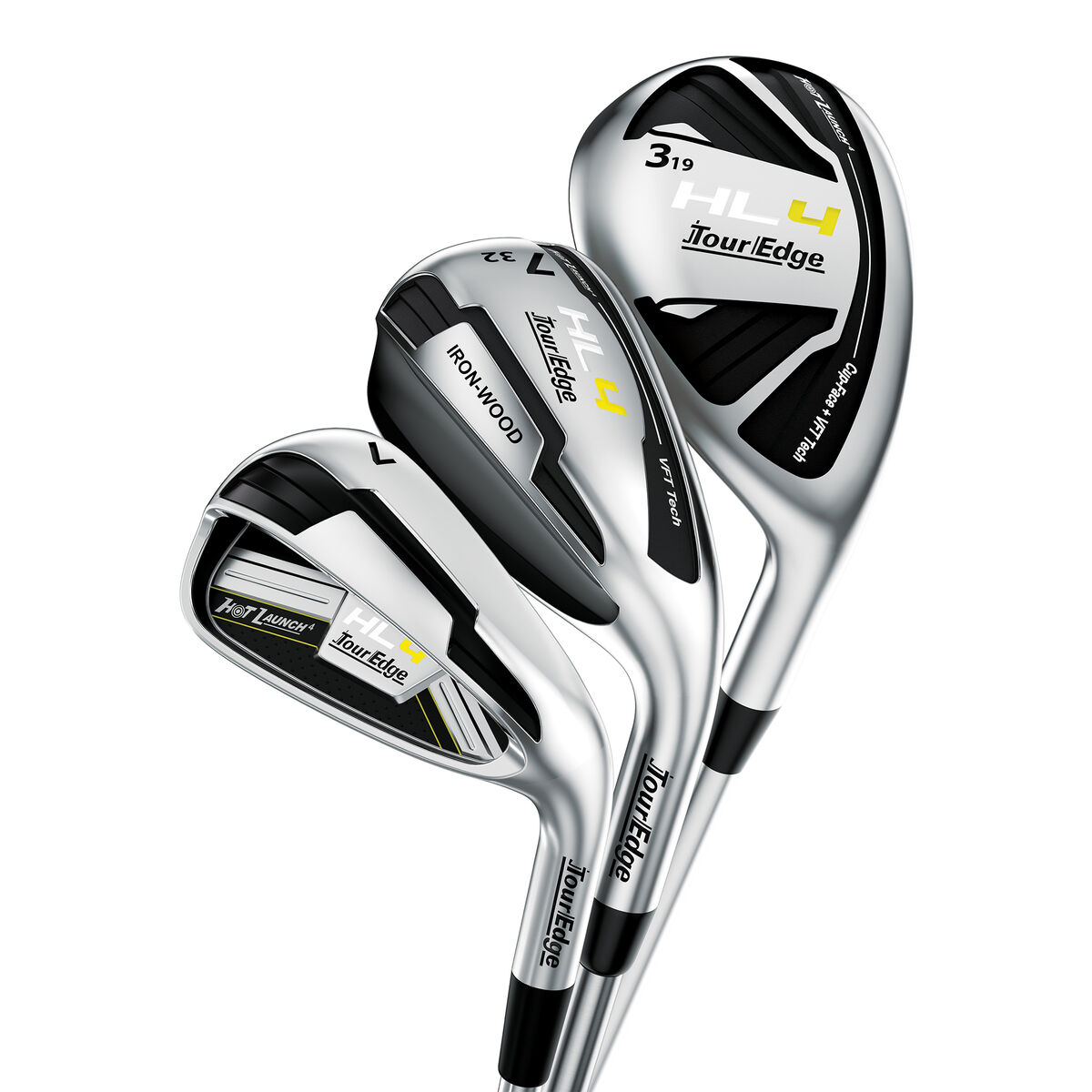 Tour Edge Hot Launch 4 4, 5Hybrid, 6, 7IronWood, 8PW Irons Triple
