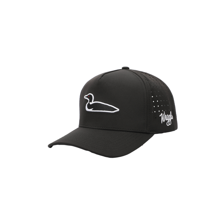 Waggle Loon Lake Black Snapback Hat PGA TOUR Superstore
