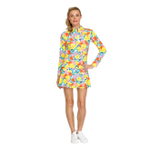 Alternate View 10 of Fun in the Sun Floral Star Burst Quarter Zip Pull Over