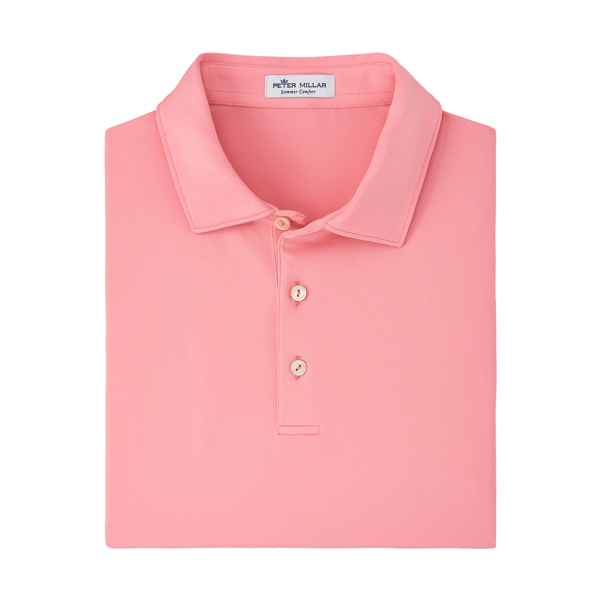 Peter Millar Solid Performance Jersey Polo Sean Self-Collar | PGA TOUR ...