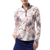 Alternate View 1 of SolCool Touch of Class Quarter Zip Pullover