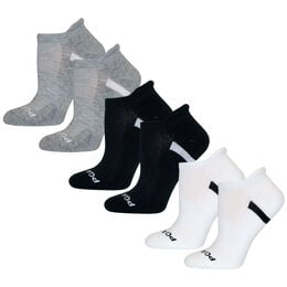 Pro Series Women&#39;s No Show Tab 6-Pack Socks - Black, Grey, White
