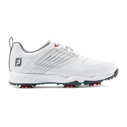 FJ Fury Junior Golf Shoe - White/Silver
