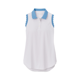 Opal Stretch Sleeveless Jersey Polo Shirt