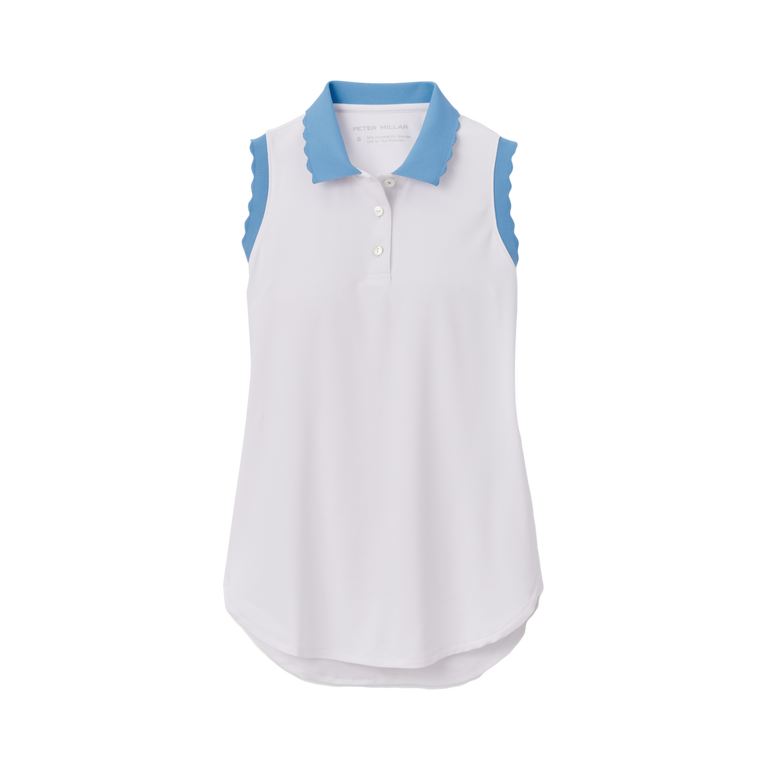 Peter Millar Opal Stretch Sleeveless Jersey Polo Shirt | PGA TOUR ...
