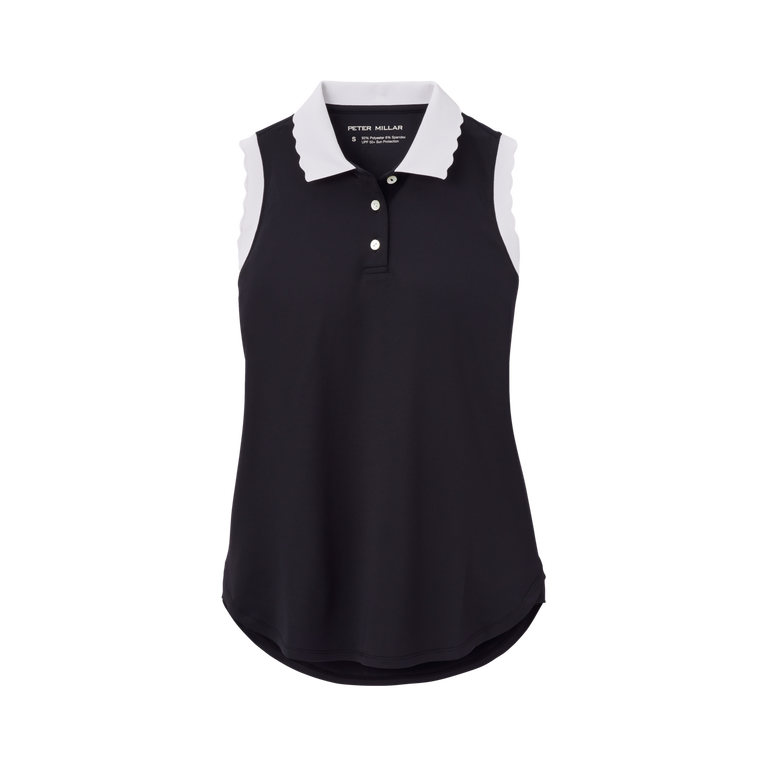 Peter Millar Opal Stretch Women's Sleeveless Jersey Polo Shirt | PGA ...