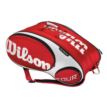 wilson tennis bag red
