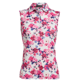 Alternate View 4 of Photo Floral Stretch Tech Jersey Sleeveless Polo